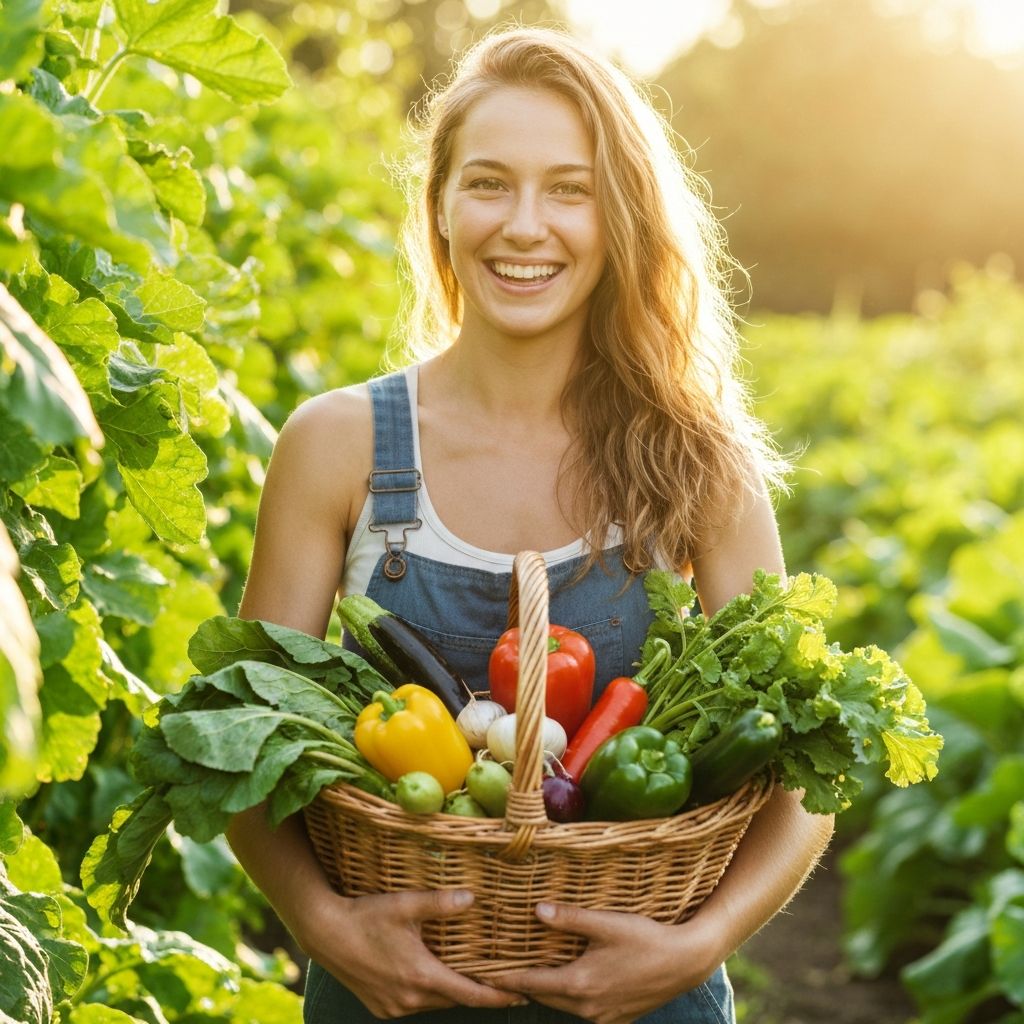 Healthy lifestyle with fresh vegetables